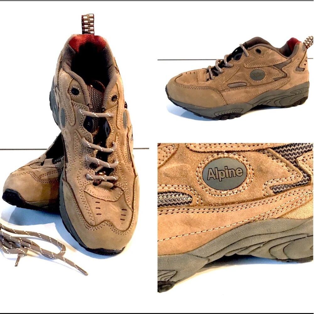 Foot Levelers model Alpine Size 8.5 No insole brown suede leather rubber outsole